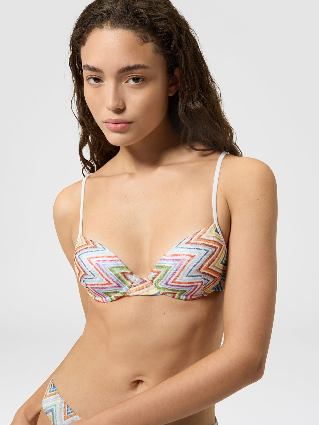 Missoni - Zig zag printed fabric bikini with balconette top, Women, Multicoloured