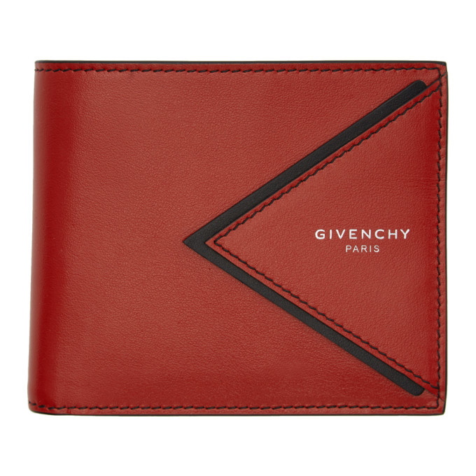 Photo: Givenchy Red V-Shape Cut Bifold Wallet