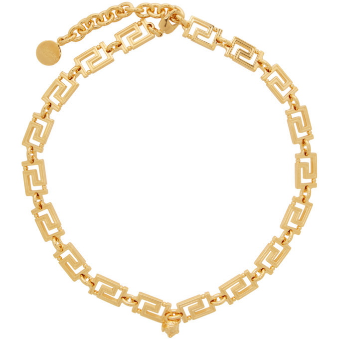 Photo: Versace Gold Logo Link Necklace