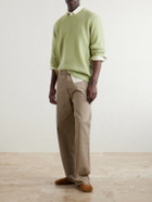 The Elder Statesman - Nimbus Cashmere and Silk-Blend Sweater - Green