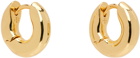 ANINE BING Gold Small Bold Link Earrings