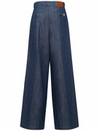 WEEKEND MAX MARA Fuxia High Rise Denim Wide Pants