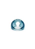 Crystal Haze Lucky Crystal-embellished Ring - Blue - One Size