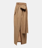 Dries Van Noten Draped maxi skirt