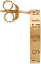 Maison Margiela Gold Numbered Single Earring