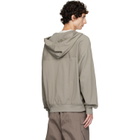 Rick Owens Taupe Tower Windbreaker Hoodie