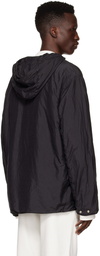 Jil Sander Black Nylon and Silk Taffeta Jacket