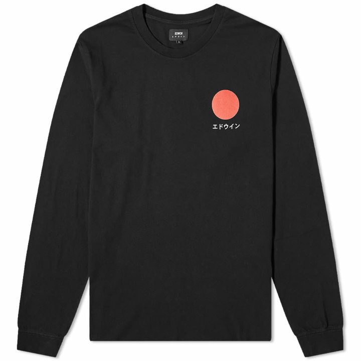 Photo: Edwin Men's Long Sleeve Japanese Sun T-Shirt in Black