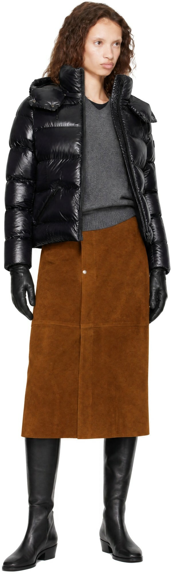 MACKAGE Black MADALYN Lustrous Hood Down Jacket