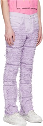 1017 ALYX 9SM Purple 6 Pocket Blackmeans Jeans