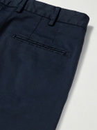 Thom Sweeney - Straight-Leg Cotton-Blend Twill Trousers - Blue