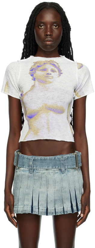 Photo: 1XBLUE SSENSE Exclusive Multicolor Statue T-Shirt