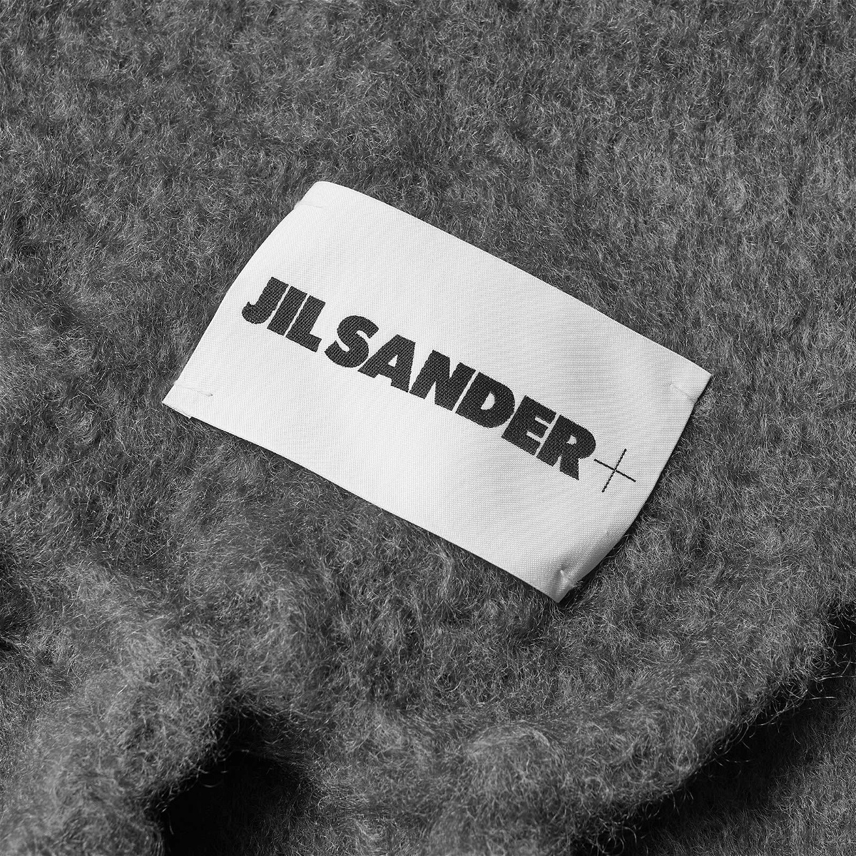 Jil Sander Men's Plus Label Scarf in Uniform Grey Jil Sander