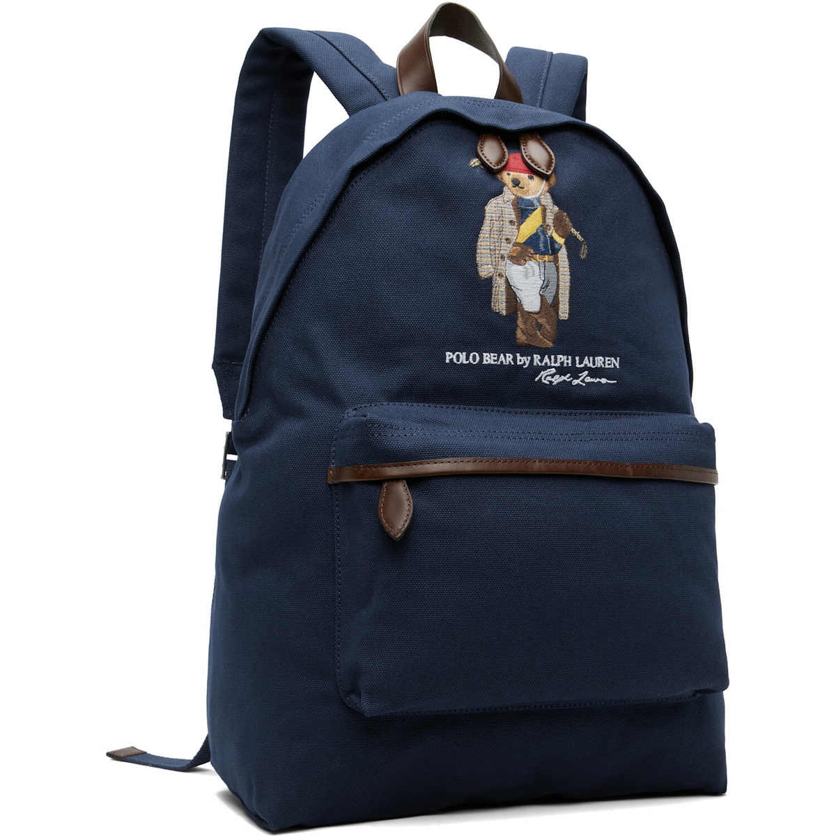 Polo Ralph Lauren Navy Polo Bear Canvas Backpack