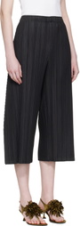 PLEATS PLEASE ISSEY MIYAKE Black Mellow Pleats Trousers
