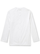 Club Monaco - Collarless Cotton-Poplin Shirt - White