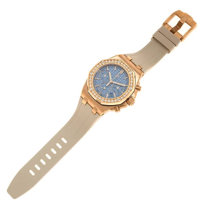 Audemars Piguet Royal Oak Offshore Chronograph Automatic Diamond Blue Dial Ladies Watch 26231OR.ZZ.A085CA.01