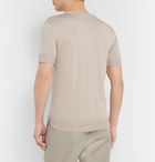 Orlebar Brown - Laughton Slim-Fit Silk and Cotton-Blend T-Shirt - Beige