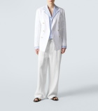 Dolce&Gabbana Striped cotton and silk poplin pajama shirt