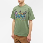 MARKET Men's Dancing Trio Bear T-Shirt in Jade