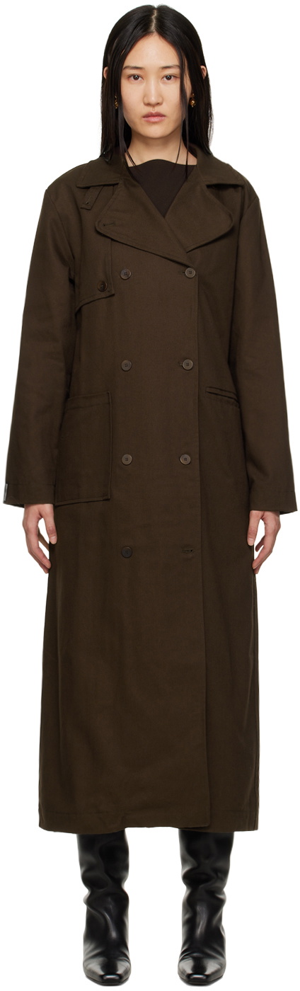 Paloma Wool Brown Pauet Trench Coat