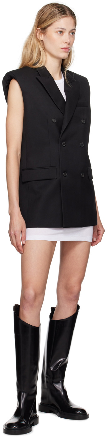 WARDROBE.NYC Black Double-Breasted Vest