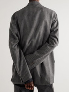 Acne Studios - Oversized Double-Breasted Pinstriped Wool-Blend Suit Jacket - Gray