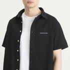 thisisneverthat Men's Washed Denim Short Sleeve Shirt in Black