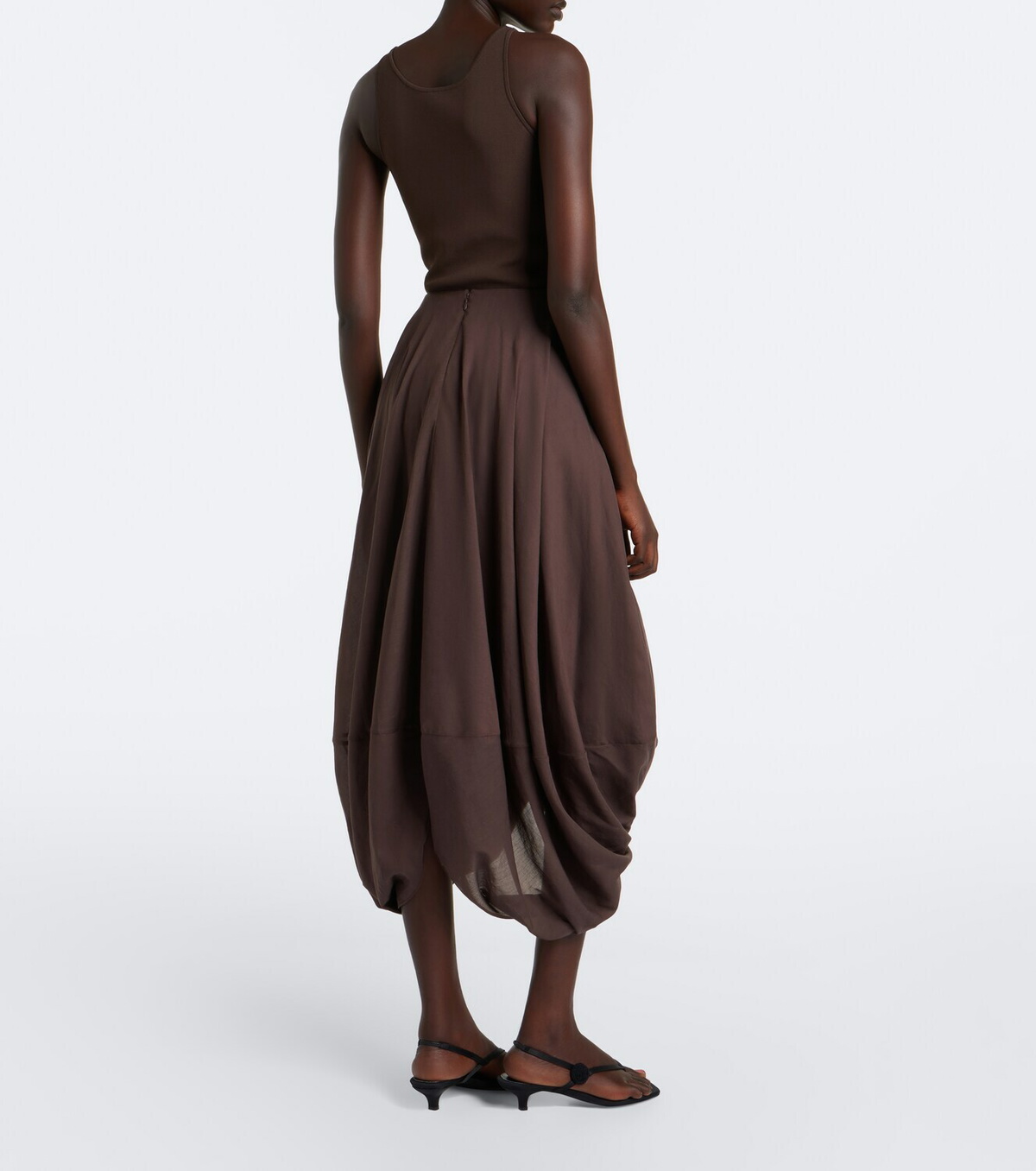Toteme Cotton-blend jersey maxi skirt