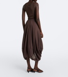 Toteme Cotton-blend jersey maxi skirt