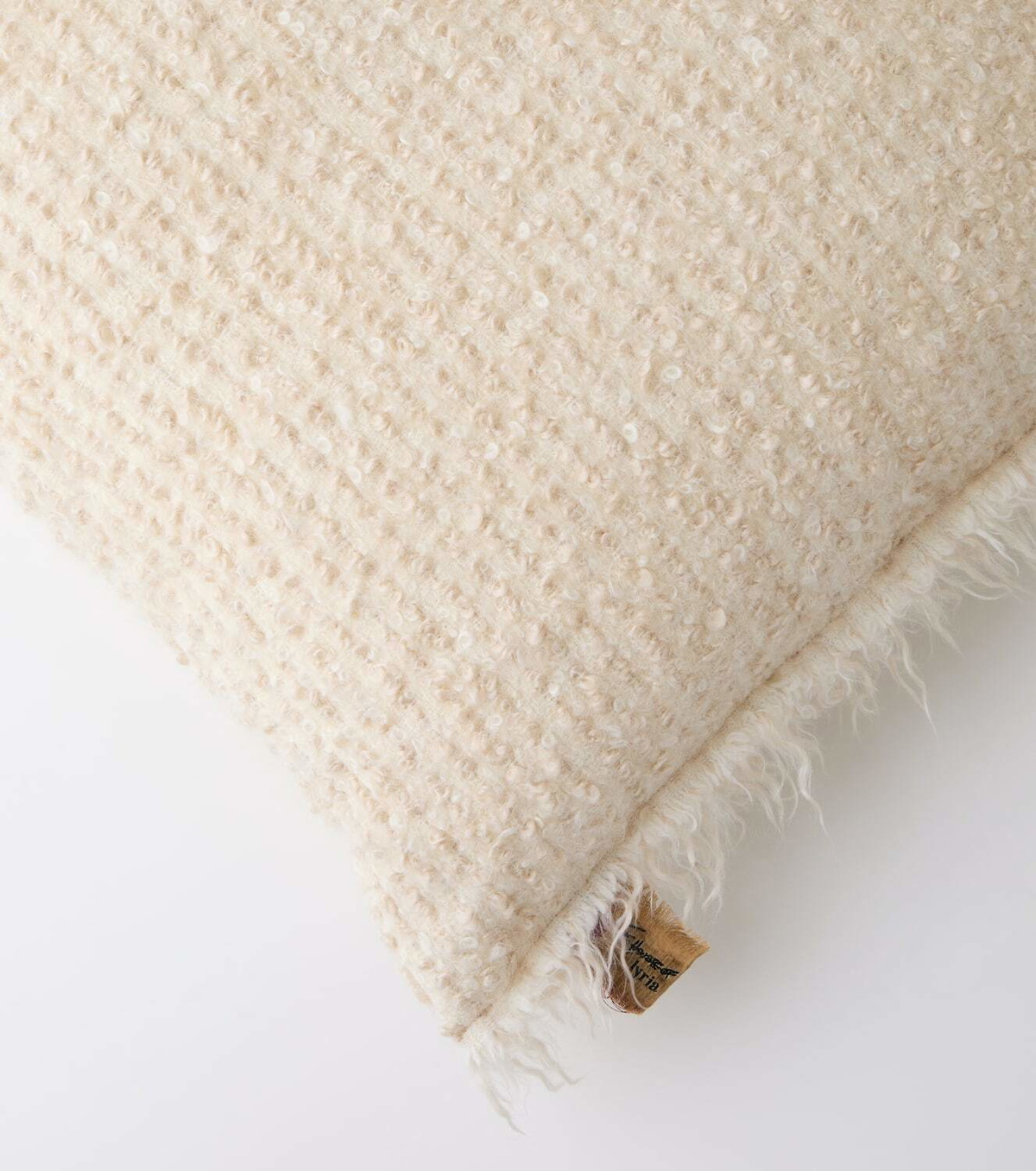 The House of Lyria Ariete wool and cotton cushion