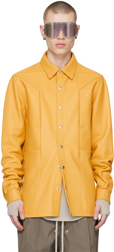 Photo: Rick Owens Yellow Fogpocket Leather Jacket