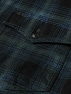 RRL - Checked Cotton-Flannel Shirt - Blue