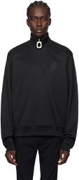 JW Anderson Black Half-Zip Sweatshirt