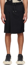 FUMITO GANRYU Black Fisherman Shorts