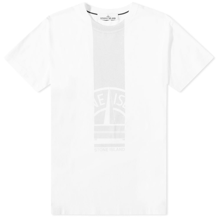 Photo: Stone Island Men's Mosaic One Print T-Shirt in White