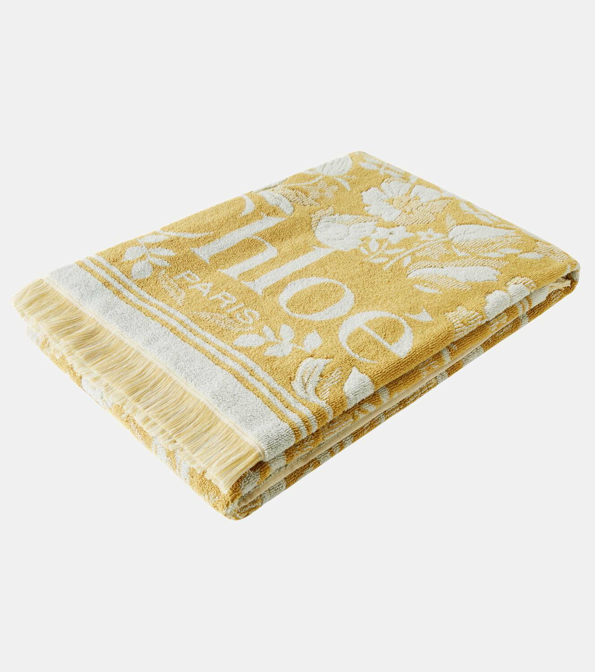 Chloé Floral cotton terry beach towel