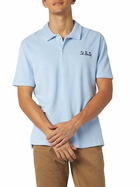 MC2 Saint Barth Man Light Blue Terry Polo
