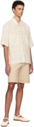 Sunflower Beige Wide Twist Shorts