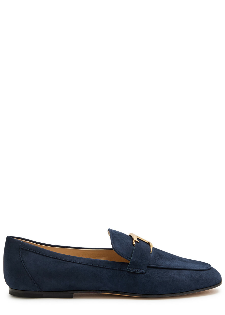 Tods Suede Loafers Navy