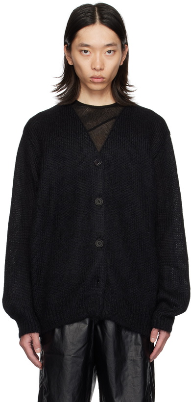 Photo: lesugiatelier Black Oversized Mohair Cardigan