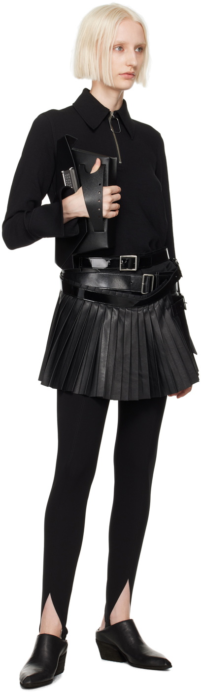 Junya Watanabe Black Layered Miniskirt