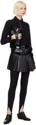 Junya Watanabe Black Layered Miniskirt