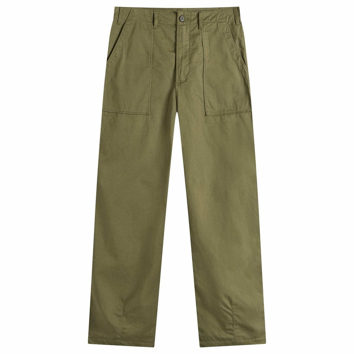 Universal Works Men's Twill Fatigue Pant in Light Olive
