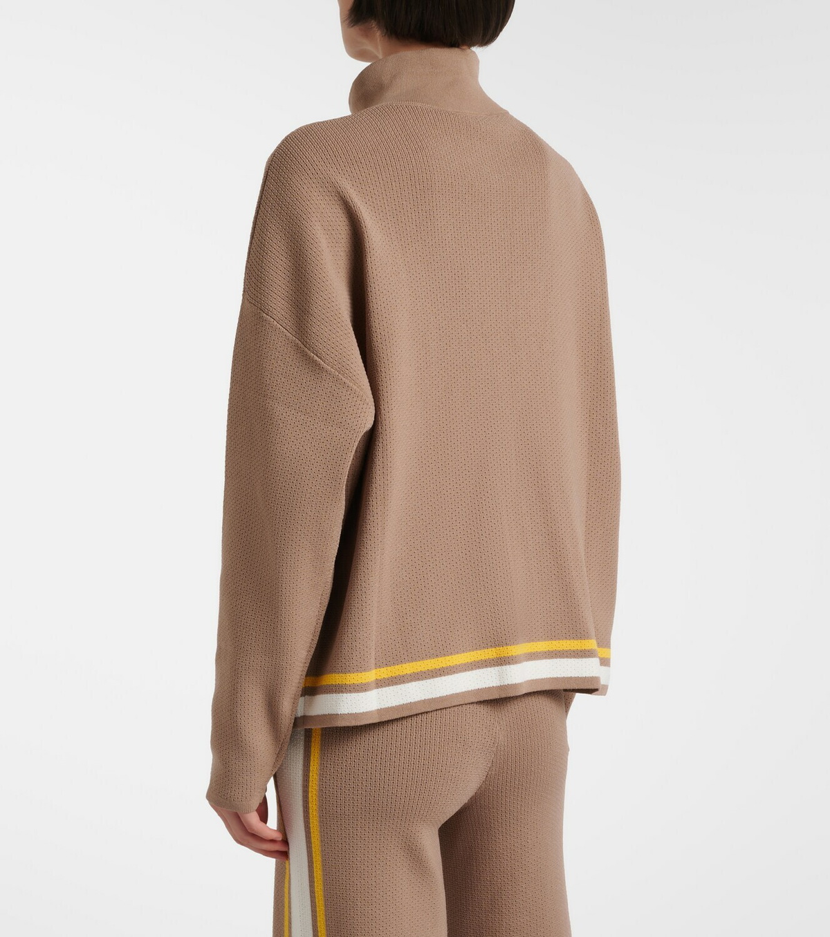The Upside Veneto Carter knitted half-zip sweater