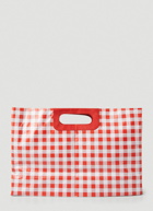 Check Bottle Bag in Red