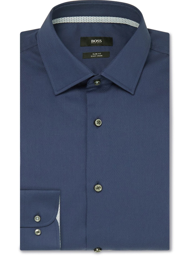 Photo: HUGO BOSS - Jesse Slim-Fit Cotton Shirt - Blue