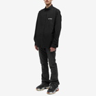 Balenciaga Men's Logo Poplin Shirt in Black