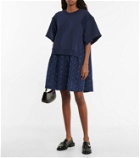 See By Chloé Broderie anglaise cotton sweatshirt dress