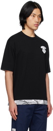 AAPE by A Bathing Ape Black Camouflage T-Shirt